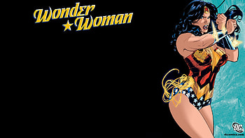 Wonder Woman, DC Comics, typography, diana, comics, amazonian, illustration HD wallpaper