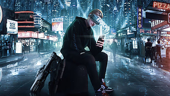 Error In City Cyberpunk Boy , cyberpunk, scifi, artist, artwork, digital-art HD wallpaper