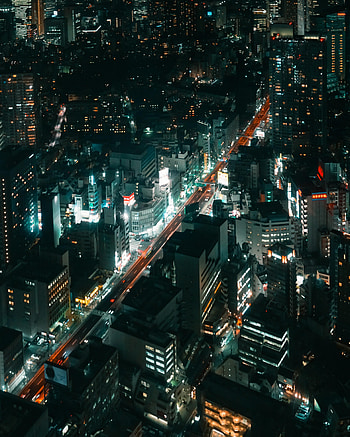 Cities, Night, City, Lights, Skyscrapers HD phone wallpaper