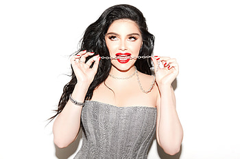 Ariel winter, actress, red lipstick, hoot HD wallpaper