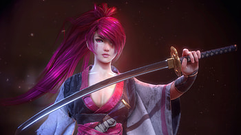 Pink Hair Warrior Girl With Sword, warrior, artist, artwork, digital-art, artstation HD wallpaper