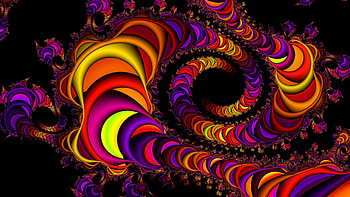 Fractals , Captivating visuals, Abstract designs, Mesmerizing backgrounds HD wallpaper