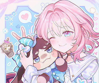 Pom-Pom & March 7th, March 7th (Honkai: Star Rail), Pom-Pom (Honkai: Star Rail), video game, Honkai: Star Rail HD wallpaper