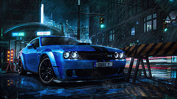 Modified Dodge Challenger Srt, dodge-challenger-srt-hellcat-widebody, dodge-challenger, cars, 2023-cars, behance HD wallpaper