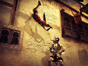 prince of persia the two thrones, videogame, enemy, fight, killing, demon, prince of persia, action, 3d, abstract, fast, game, fly HD wallpaper