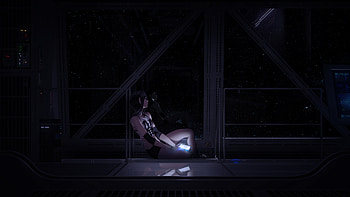 Loneliness In Dark Night, anime-girl, anime, alone, lonely, artist, artwork, digital-art, deviantart HD wallpaper