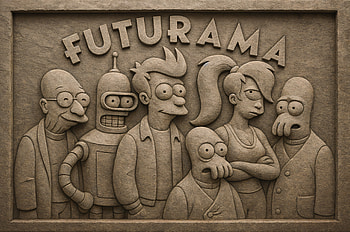 Futurama Ultra – Classic TV Show Stone Carving Artwork, TV Show, Futurama, sculpture, cartoon HD wallpaper