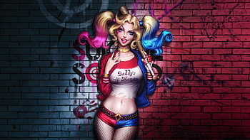Harley Quinn Anarchy And Beauty, harley-quinn, superheroes, artwork, art, digital-art, deviantart HD wallpaper