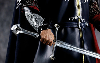 Anduril Sword, Custom engraved sword, LotR sword, Aragorn's weapon HD wallpaper