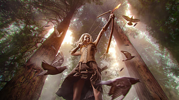 The Warrior Girl Who Defied Fate, warrior, sword, artist, artwork, digital-art HD wallpaper