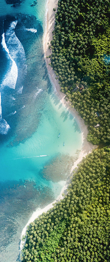 Aerial Paradise 21:9 Vertical . Ultrawide Monitor HD phone wallpaper