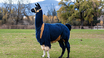 Majestic Llama in Ultra, llama, Animal, nature, park, colorful HD wallpaper
