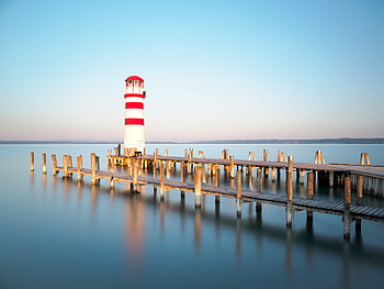Nature, Sea, Building, Pier, Austria, Lighthouse HD wallpaper