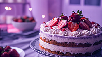 Strawberry Cake Delight, strawberry cake, cake, strawberry, dessert, Whipped Cream HD wallpaper