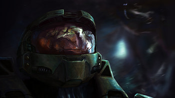 Preview halo, warrior, armor, art, helmet HD wallpaper