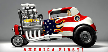 Real President, dom, Americana, Trump, president, hot rod HD wallpaper