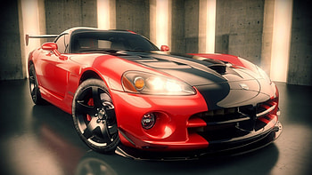 Viper supercar, black, car, red, viper, dodge, speed, super HD wallpaper