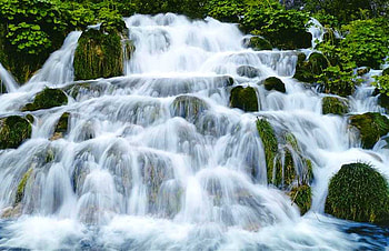 Plitvice Lakes (5), waterfall, beautiful, nature, croatia HD wallpaper