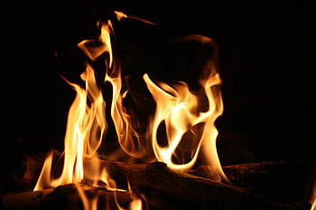Fire, Bonfire, Dark, Flame HD wallpaper