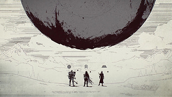 Warriors, minimal, planet, destiny 2 HD wallpaper