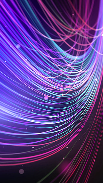 Lines, curved, glowing, abstract HD phone wallpaper