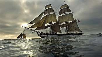 Boat sailing ship, Ghost ship , Sailboat beauty, Nautical vessel HD wallpaper