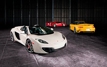 Mclaren, Cars, Cabriolet, Spider, Mp4-12C, Turbo S, Ferrari F40, Porsche 991 HD wallpaper