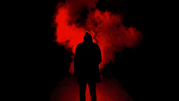 one way down, smoke, eerie, dark, red HD wallpaper