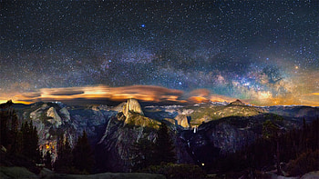 Milky Way over Yosemite () (xpost from /r/spaceporn) ... HD wallpaper