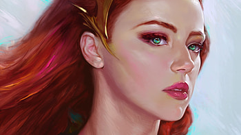 Mera Amber Heard Art, mera, superheroes, artwork, digital-art, artstation HD wallpaper