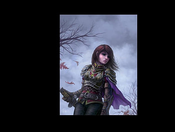 Alvinhew-Inner Darkness, girl, alvinhew, swordswoman, dark HD wallpaper