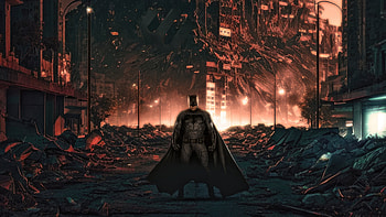 Batman Saving The City, batman, superheroes, artist, artwork, digital-art, artstation HD wallpaper