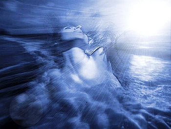 She is an angel in the sky, blue, fairy, fantasy, sky, angel HD wallpaper