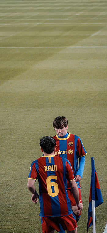 Legendary Moments: Xavi & Messi for FC Barcelona Fans, Sports, soccer, FC Barcelona, Lionel Messi HD phone wallpaper