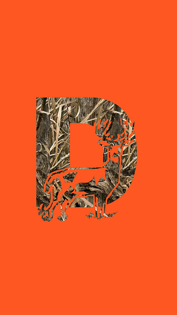 Camo D, buck, letter HD phone wallpaper
