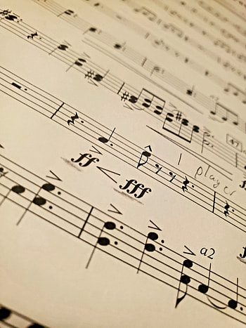 Sheet music, notes, band HD phone wallpaper