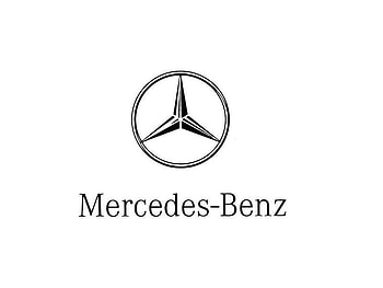Mercedes-Benz Logo, simple, logo, mercedes, black and white HD wallpaper