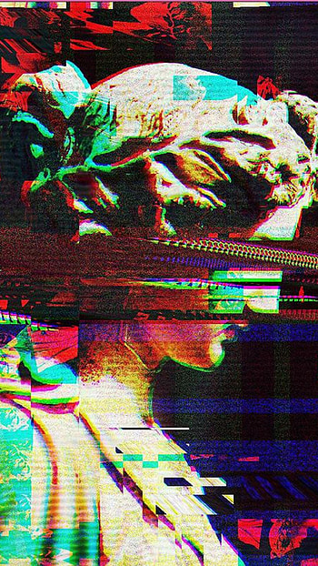 Glitch effects, Distorted reality, Vibrant visuals, Futuristic patterns HD phone wallpaper