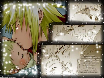 Minato Saying Goodbye, naruto, konoha, hokage, minato namikaze, s yellow flash, yondaime HD wallpaper