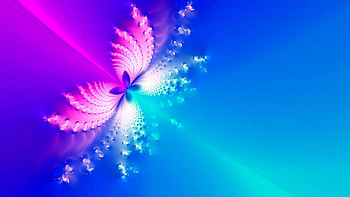 Pink Blue Butterfly Shape Art Pattern Abstract HD wallpaper