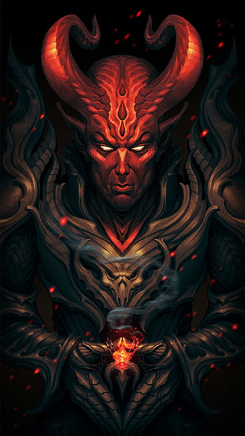 Devil, Demon Warrior HD phone wallpaper