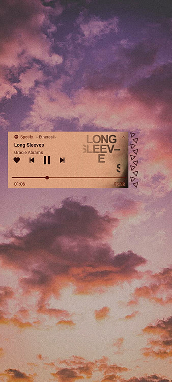 Aesthetic Music 7, atmosphere, cloud, orange, sky, beautiful, magical, aestheticedit, purple HD phone wallpaper