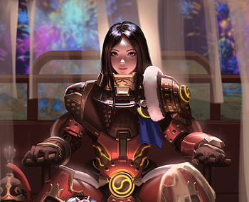Warrior, Brigitte, overwatch, artwork HD wallpaper