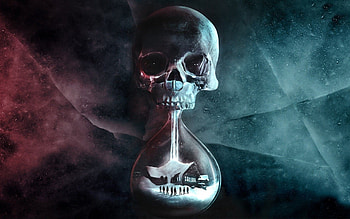 People Digital Art Hourglasses Skull Until Dawn Video HD wallpaper