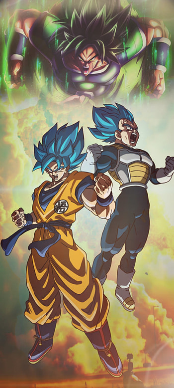 Goku and Vegeta, Anime, Broly Movie 2018, Dragon Ball Super, Manga HD phone wallpaper