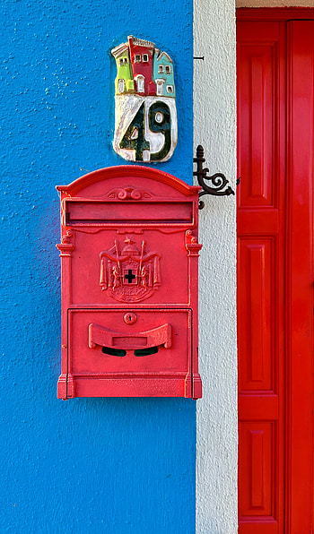 MAILBOX, Italy, graphy, colors, red HD phone wallpaper