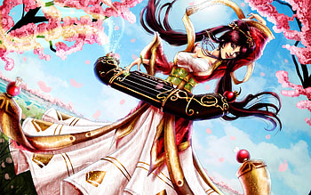 LOVELY SONA, SONA, LOL, SKIN HD wallpaper