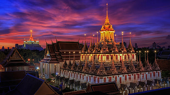 Wat Ratchanatdaram, Thailand HD wallpaper