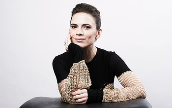 material, Hayley Atwell, Unique design, Eye-catching visuals HD wallpaper