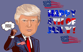 Trump Love, July 4th, dom, america, liberty, TRUMP HD wallpaper